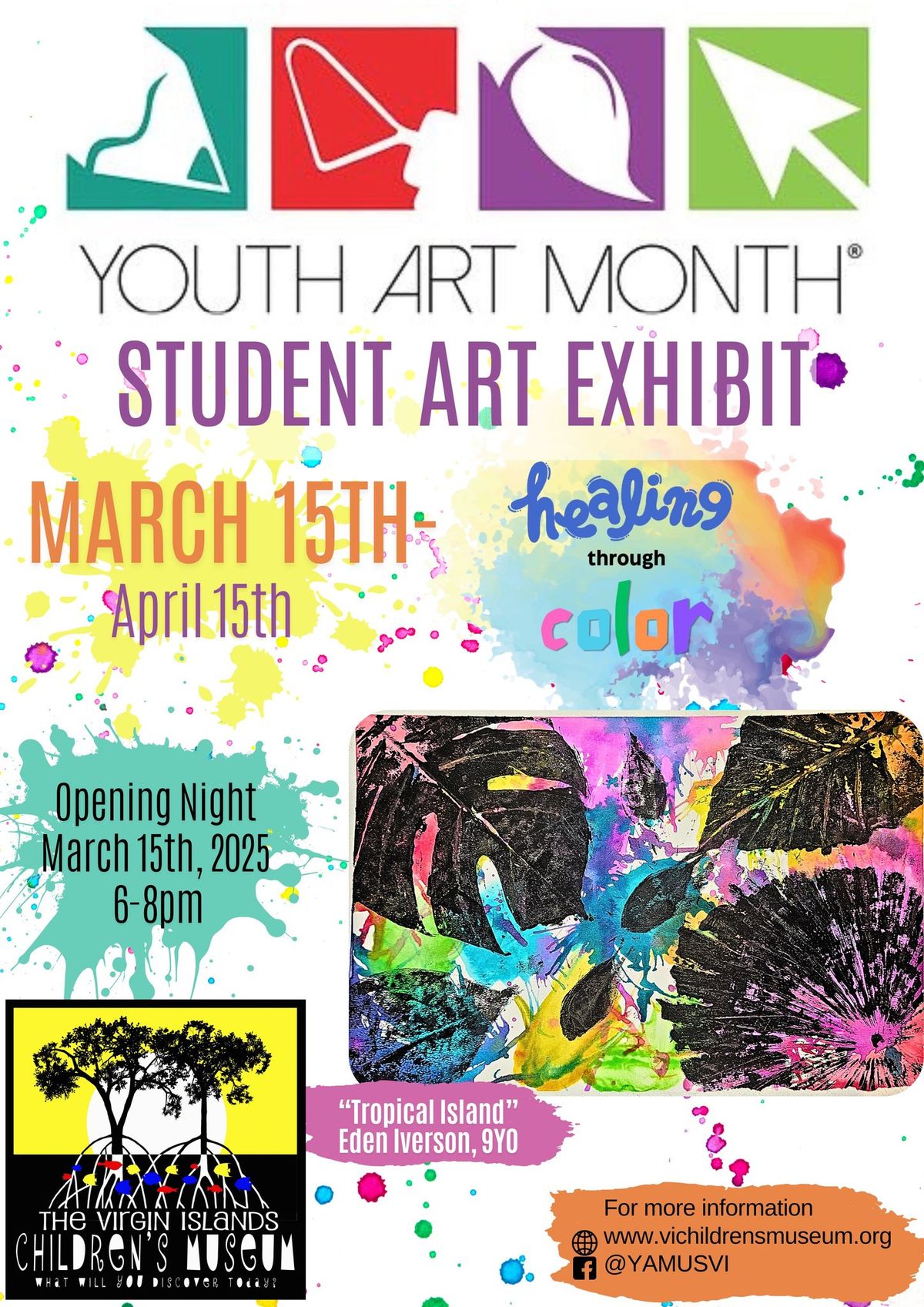 Youth Art Month 2025 Student Art Exhibition Opening