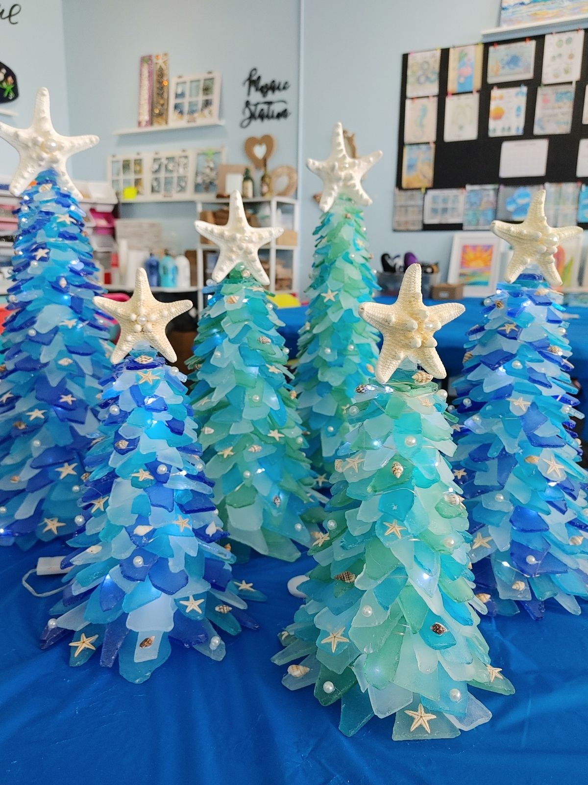 Sea Glass Christmas Tree Class