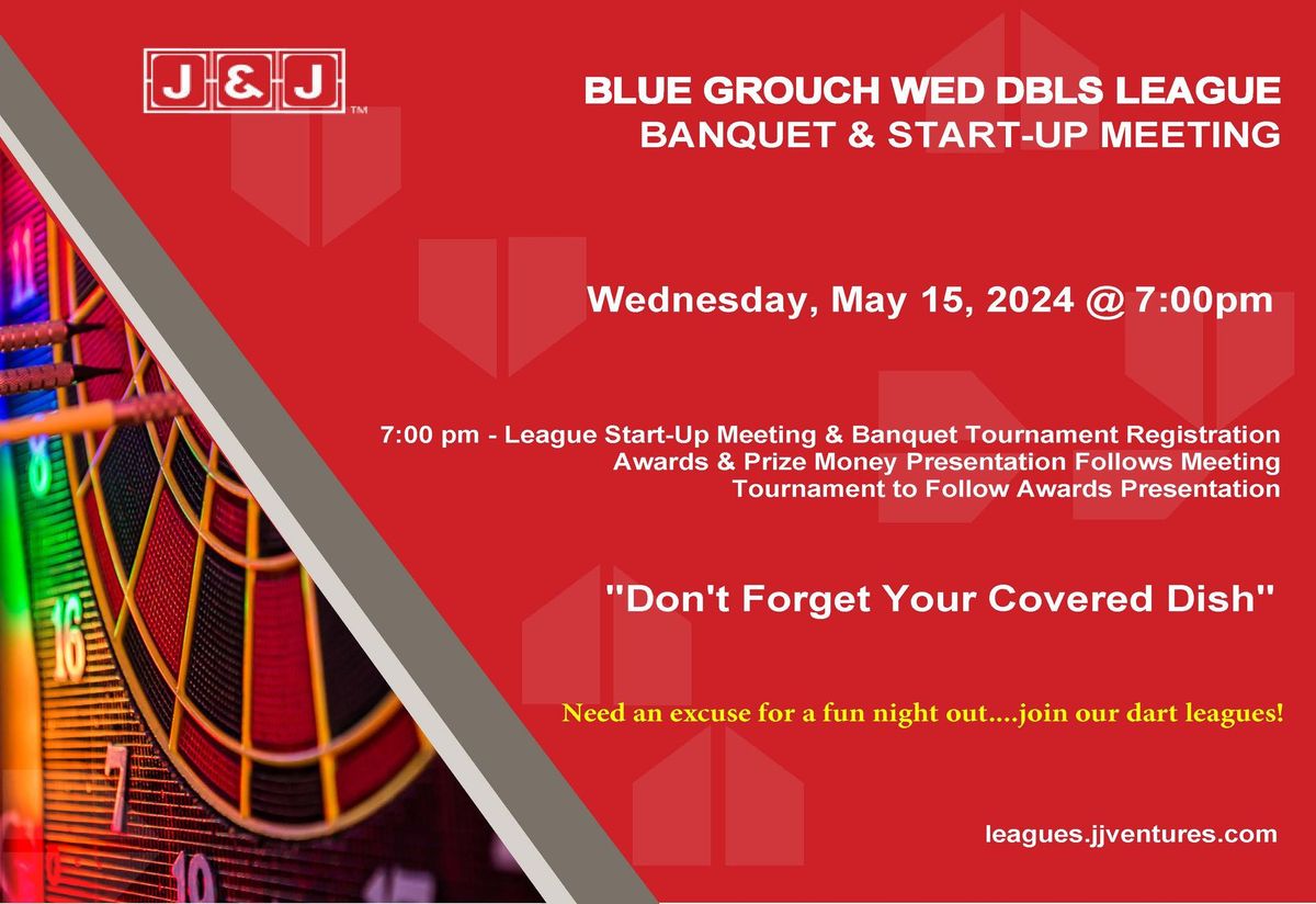 Blue Grouch Wednesday Doubles Dart League Banquet & Start-up Meeting Springfield, IL