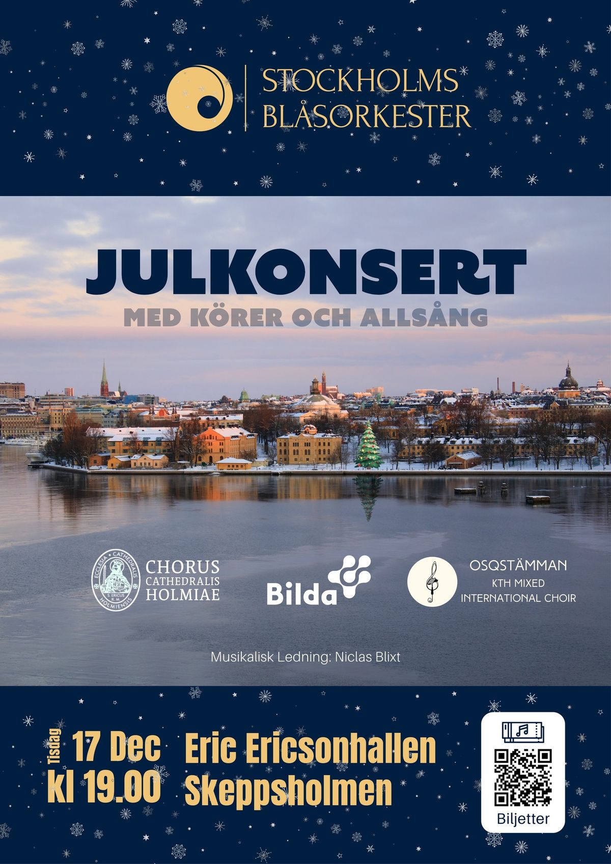 Julkonsert med alls\u00e5ng och k\u00f6rer