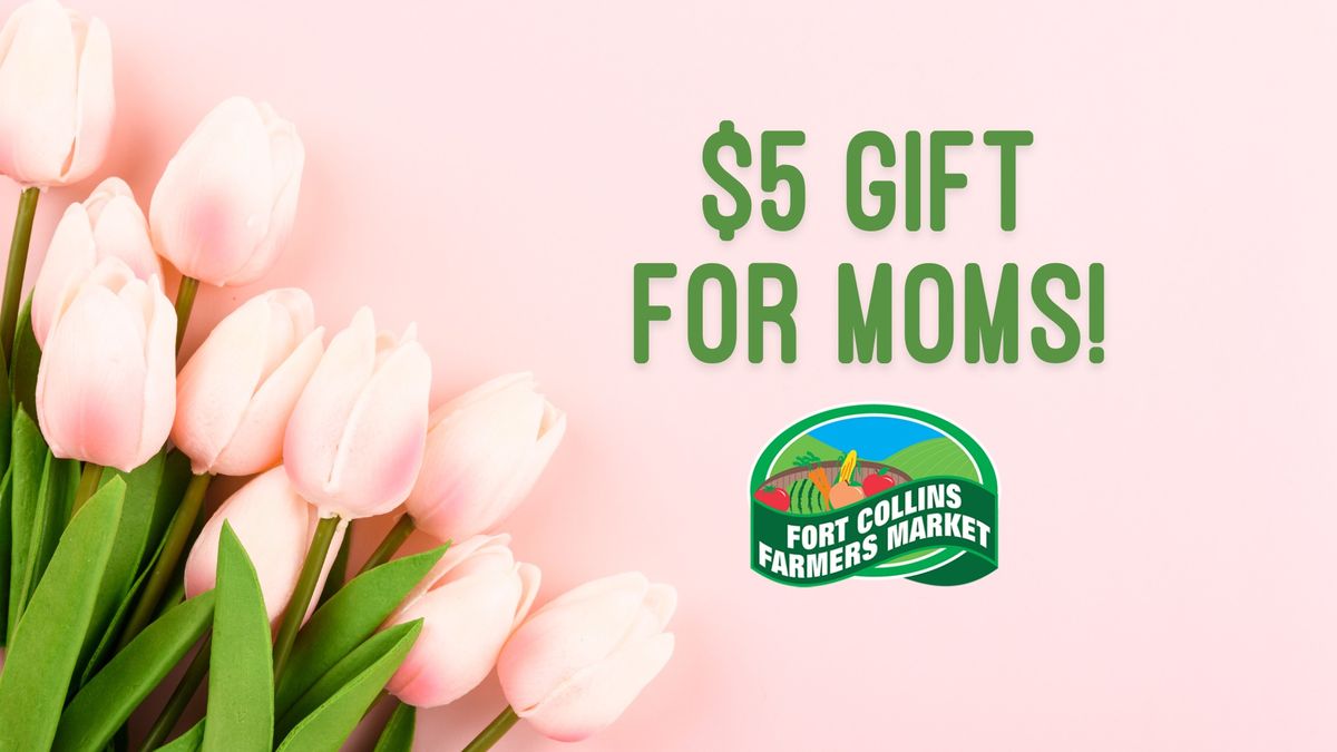 $5 Gift Voucher for Moms on Mother's Day!