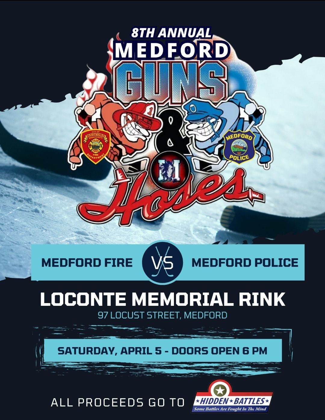 2025 Medford Guns N Hoses Charity Hockey Game 