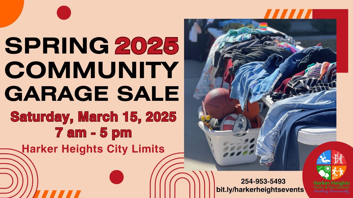 Spring Community Garage Sale 2025