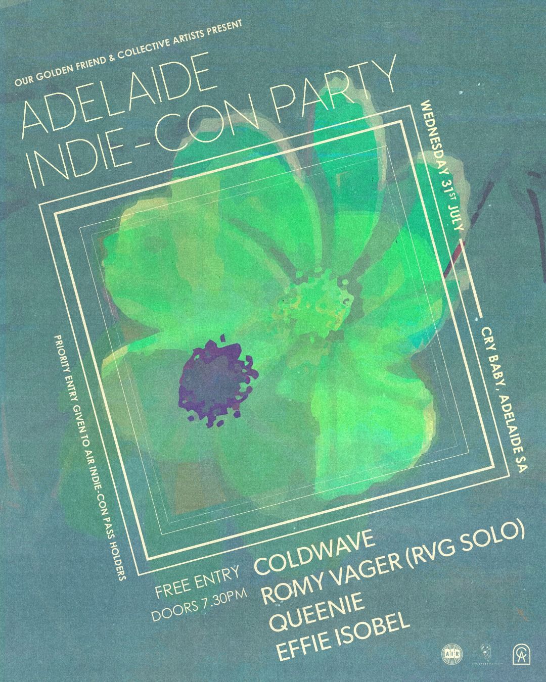 Adelaide Indie-Con Party | Our Golden Friend x Collective Artists