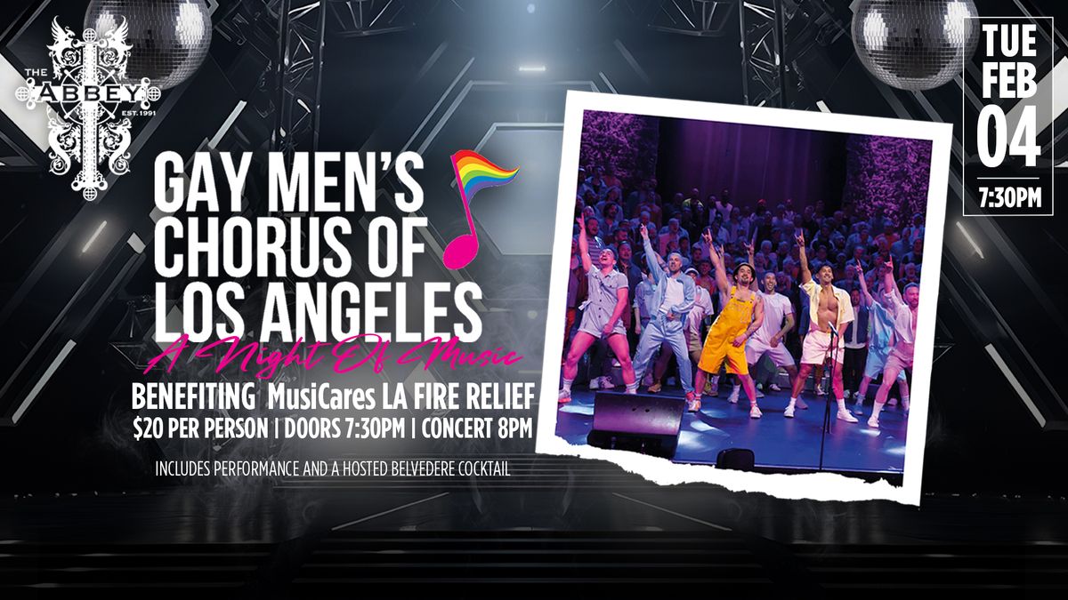 GMCLA & The Abbey Present: A Night of Music Benefiting MusiCares LA Fire Relief 