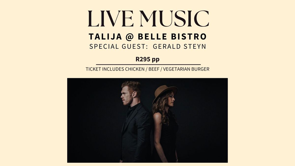 LIVE MUSIC - TALIJA feat GERALD STEYN