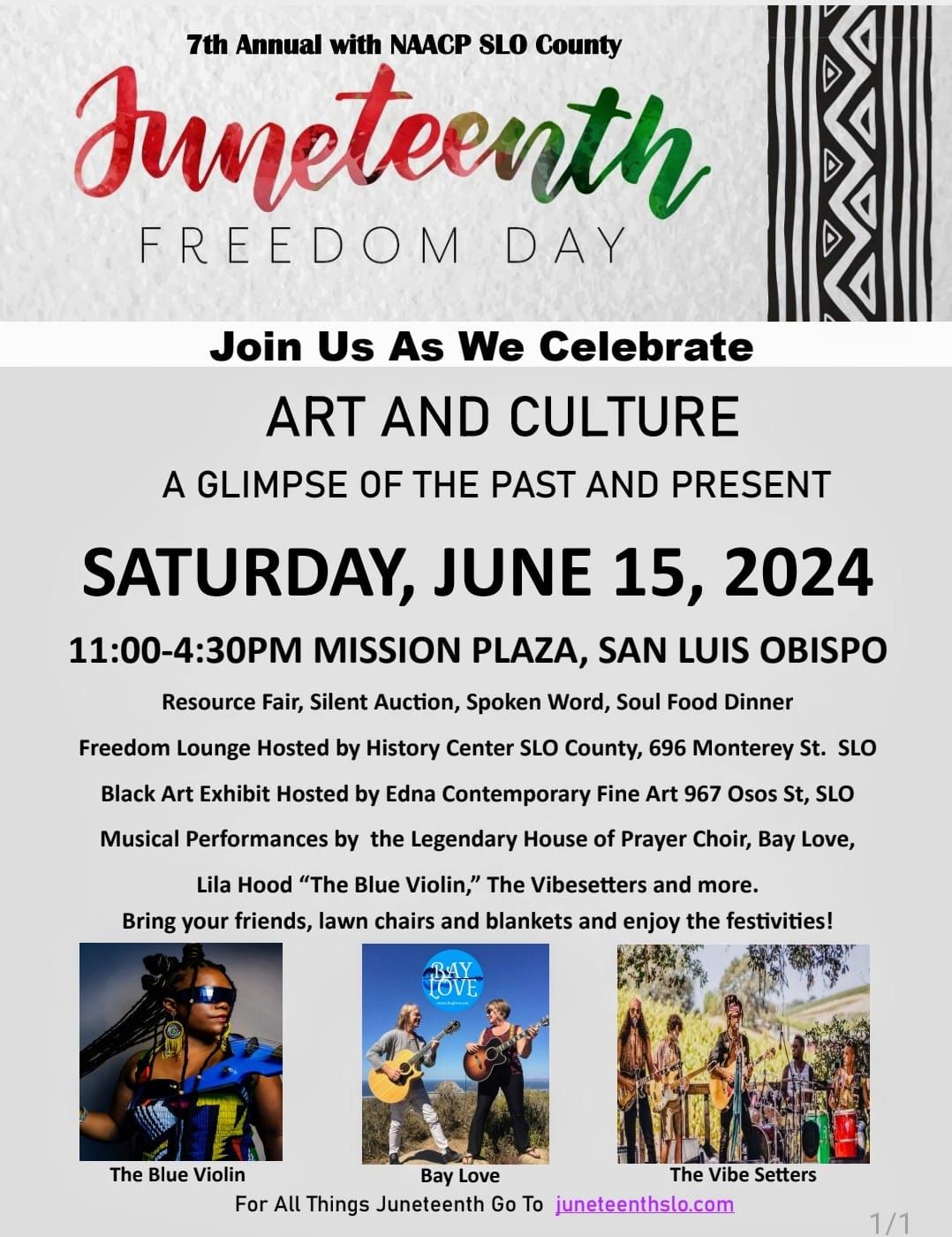 BAY LOVE at NAACP SLO's Juneteenth Celebration 