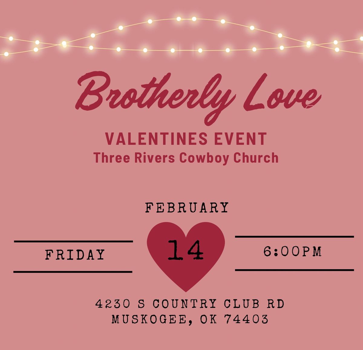 Brotherly Love Valentine\u2019s Event