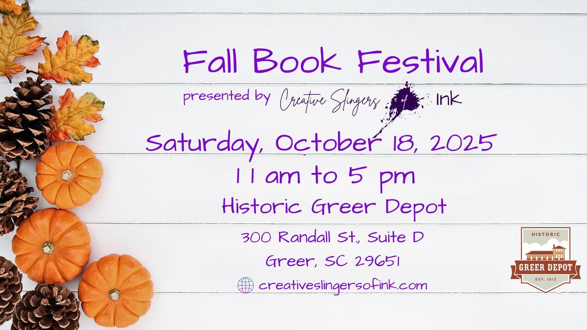 Fall Book Festival presented by Creative Slingers of Ink