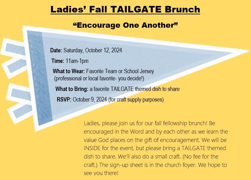 Ladies Fall Tailgate Brunch