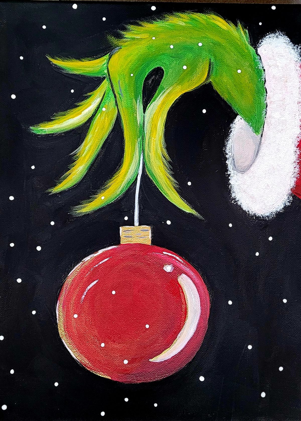 Lucky's (Gold Hill) Grinch's Ornament - Paint & Sip 