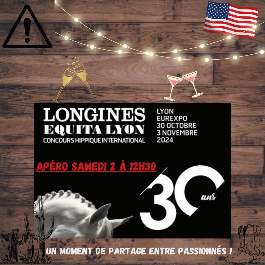 Ap\u00e9ritif entre passionn\u00e9s de chevaux am\u00e9ricains, Samedi 2 Novembre 2024 \u00e0 12h30, Stand LFM FARM