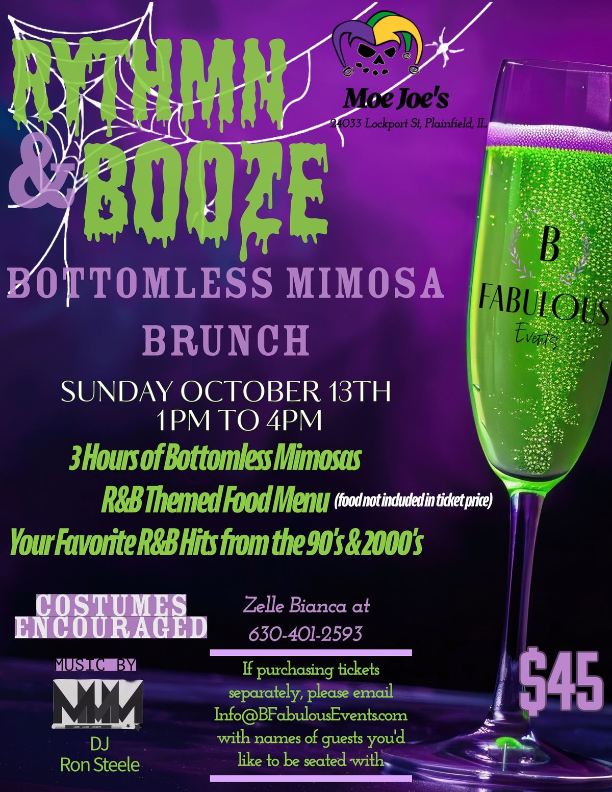 Rythmn & BOOZE Bottomless Mimosa Brunch!