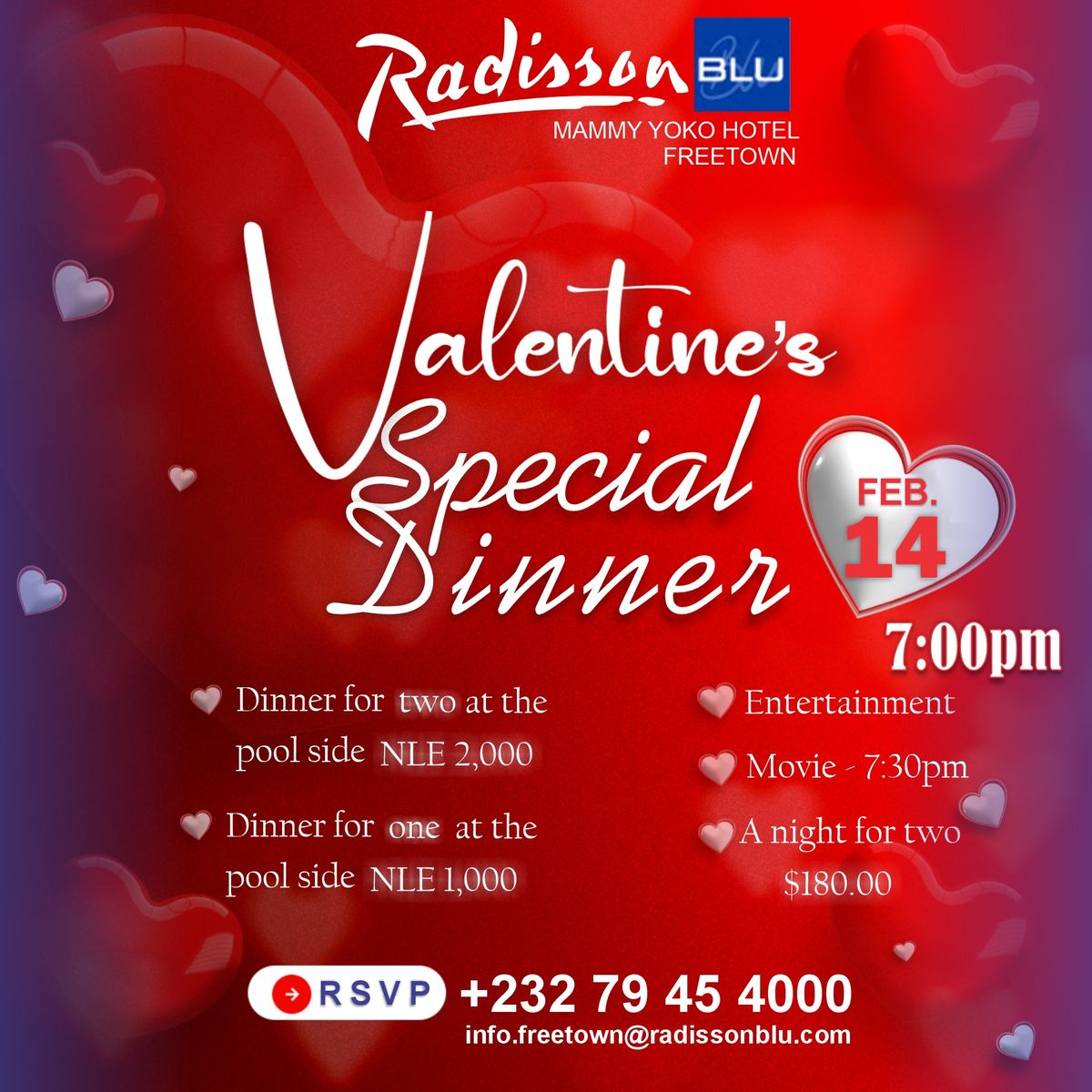 Radisson Blu Mammy Yoko Hotel Valentine's Special