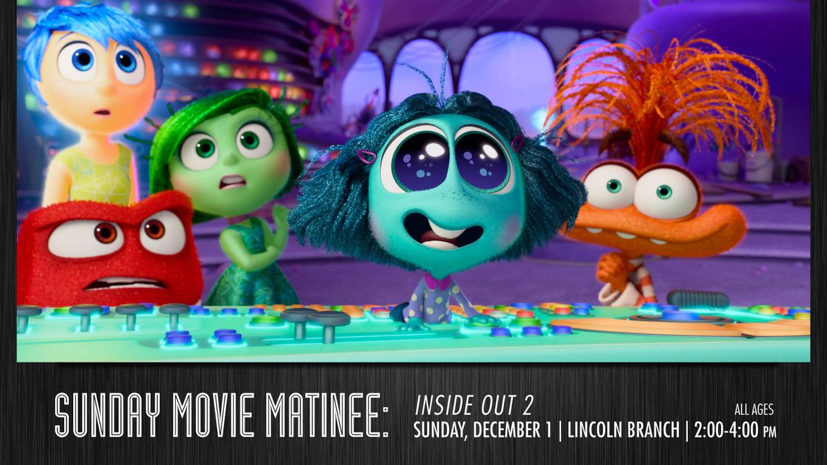 Sunday Movie Matinee: Inside Out 2 