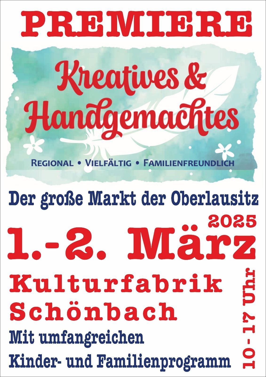 PREMIERE. Der gro\u00dfe Markt der Oberlausitz f\u00fcr handgemachtes und kreatives 