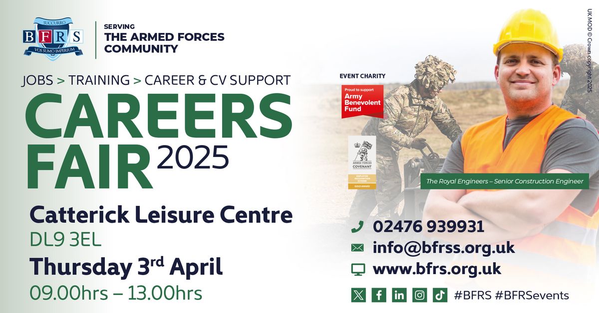 BFRS National Careers Fair @Catterick on Thursday, 3 April 2025