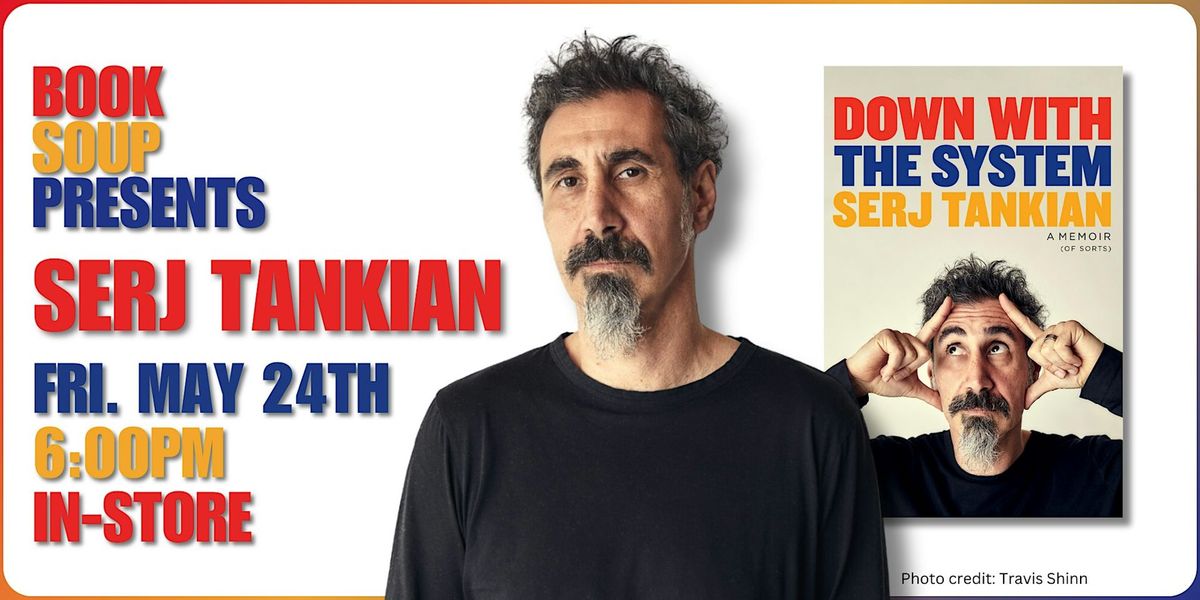 Serj Tankian signs Down with the System: A Memoir (of Sorts)