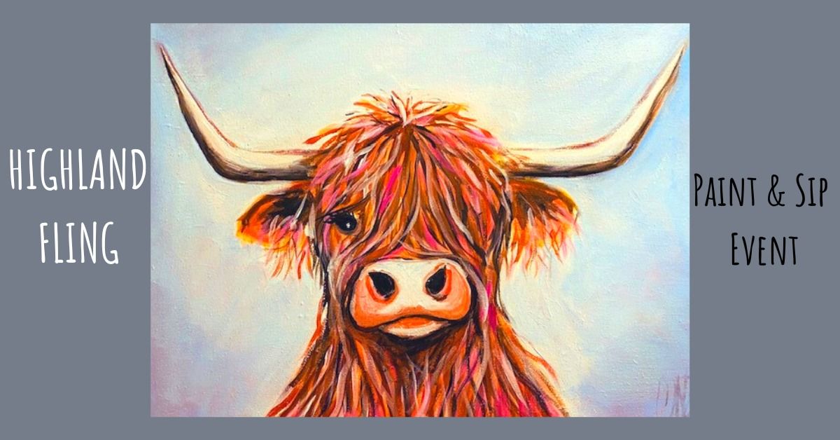 Highland Fling - Sip & Paint Event in March, Cambs
