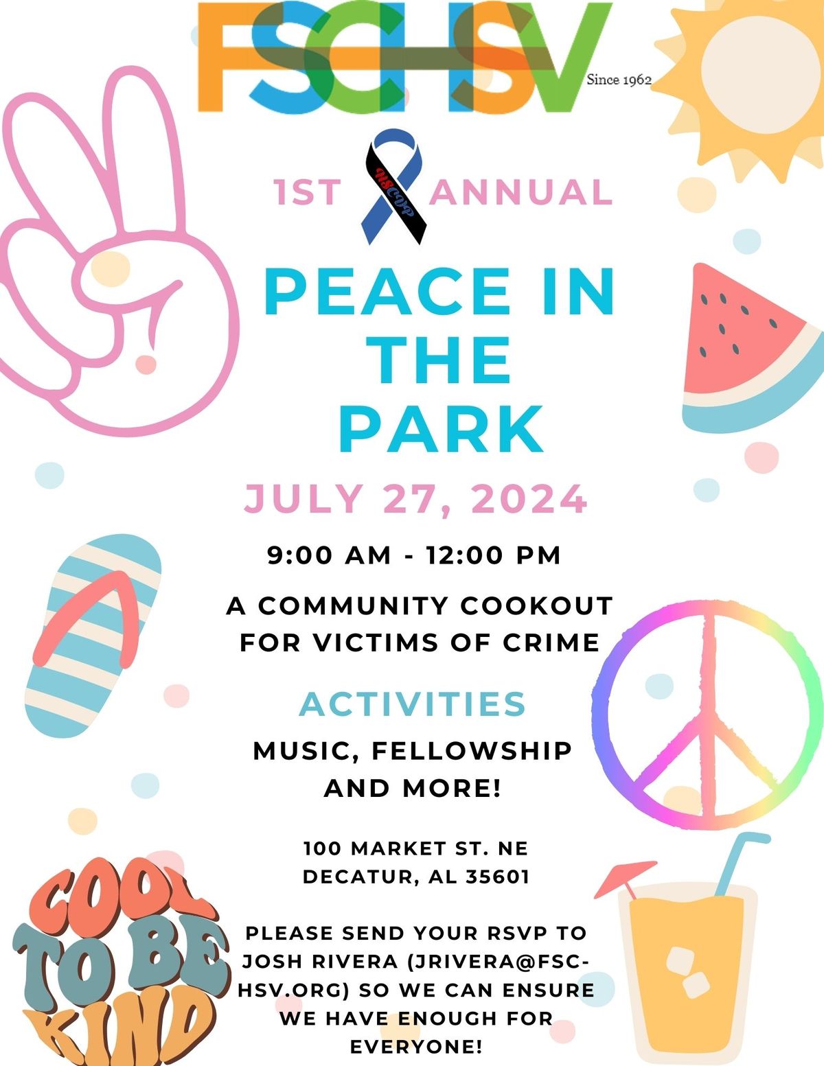 Peace in the Park: Cookout for Victims of Crime