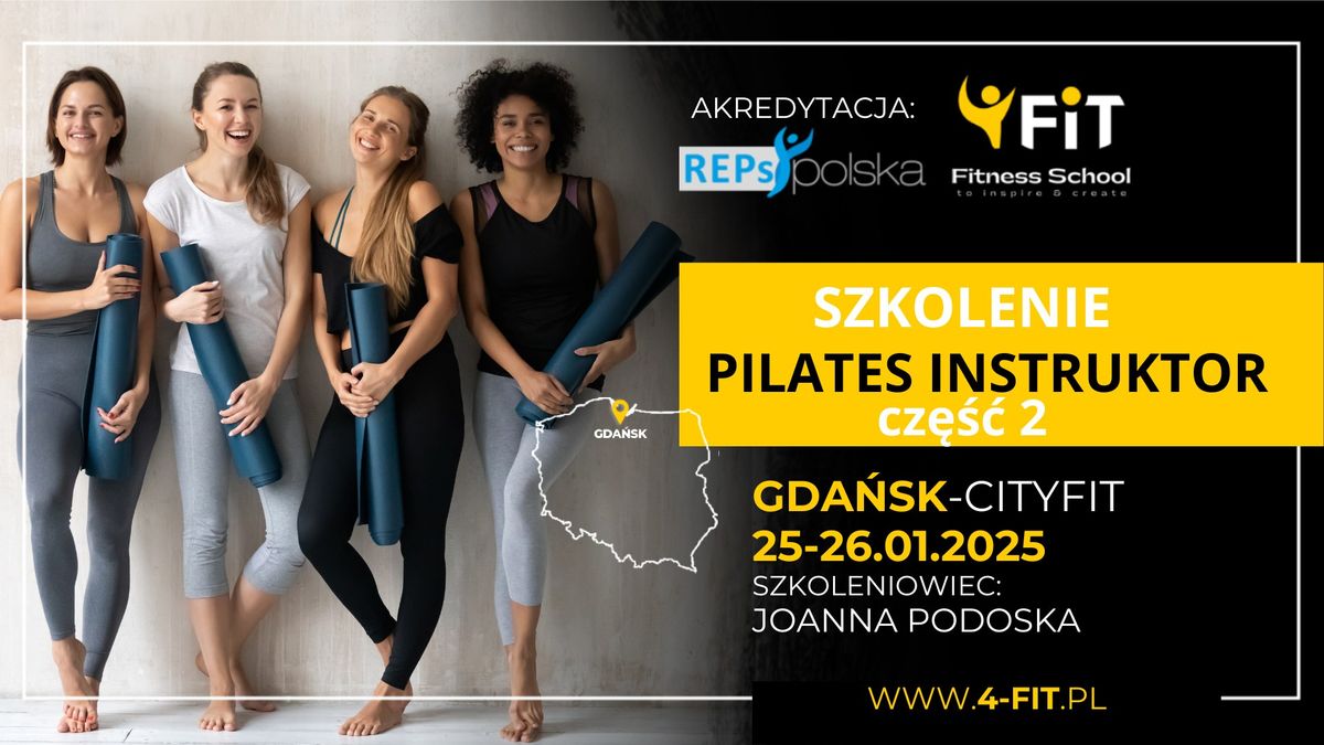 Szkolenie PILATES INSTRUKTOR cz\u0119\u015b\u01072 | GDA\u0143SK