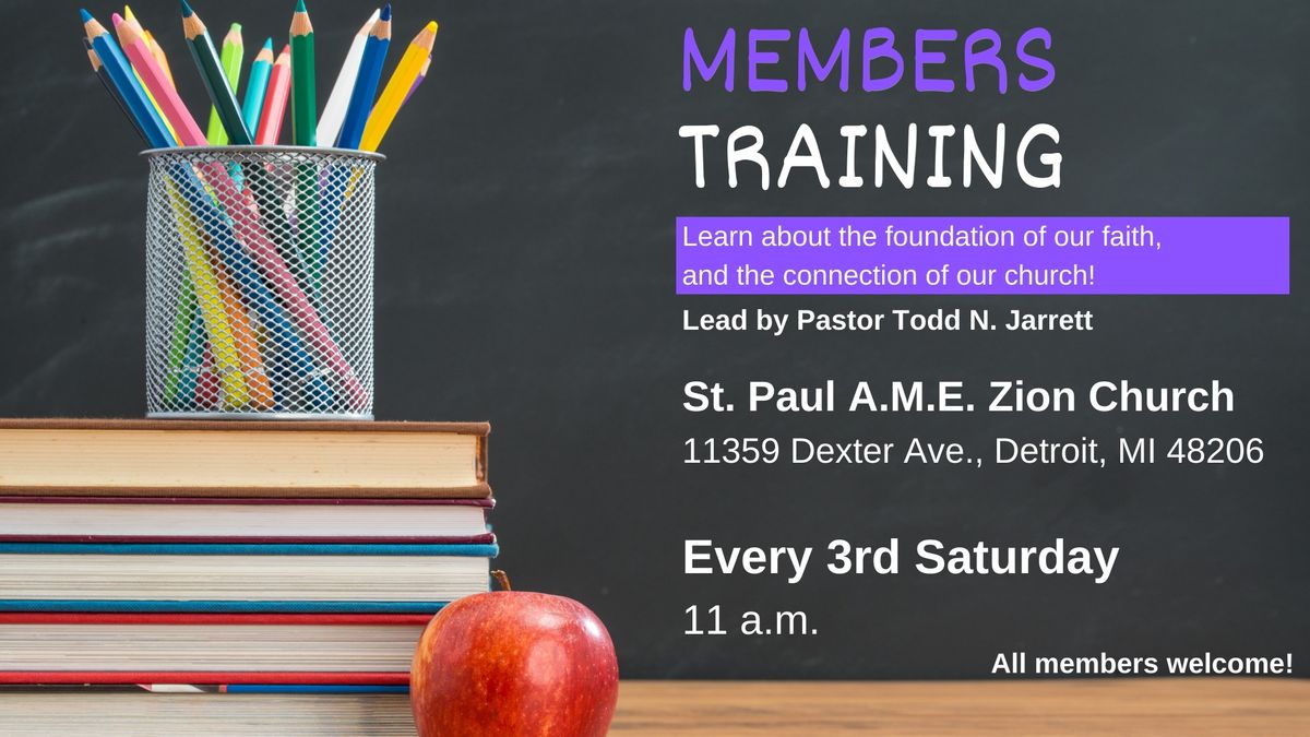 Monthly Members Training