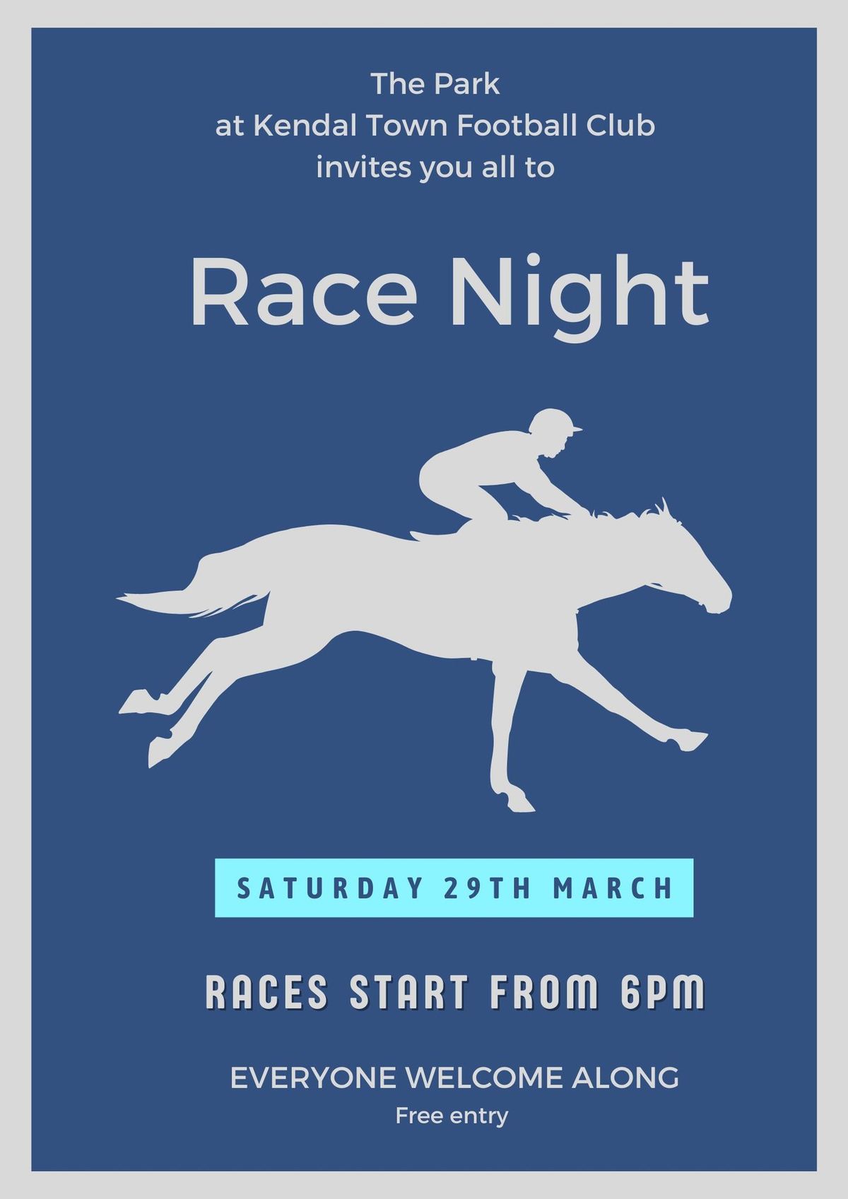 Race Night at The Park 