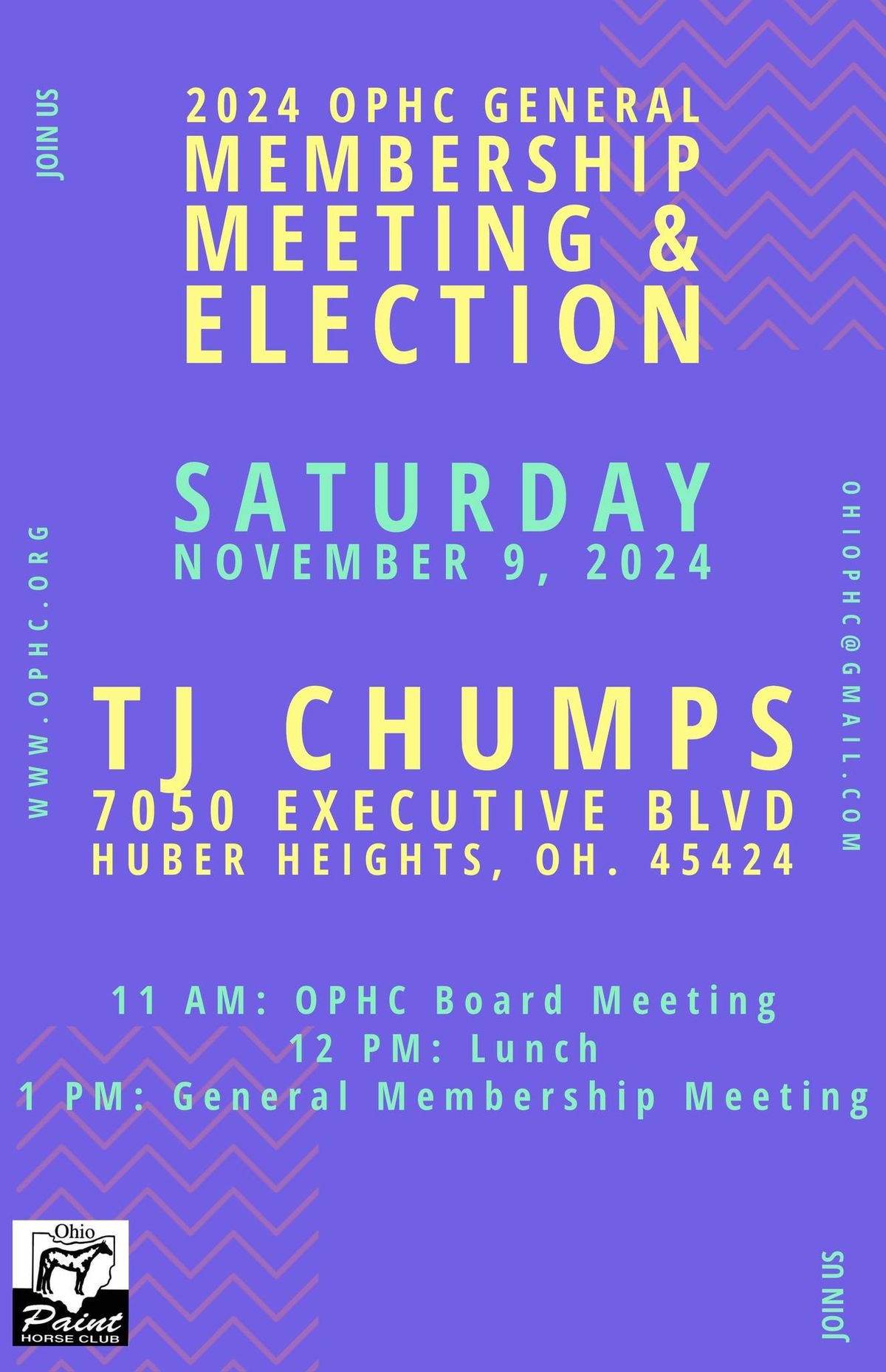 OPHC 59th Annual General Membership Meeting & Election