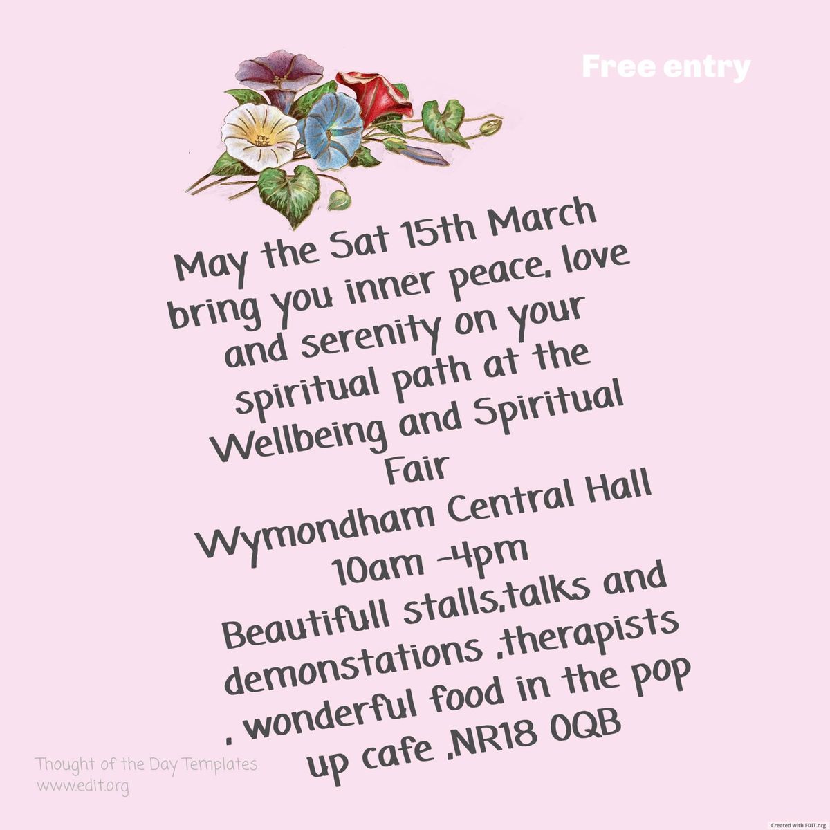 Wellbeing and Spiritual fair