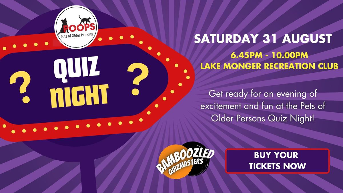 ? Join Us for a Fun-Filled Quiz Night Fundraiser! ?