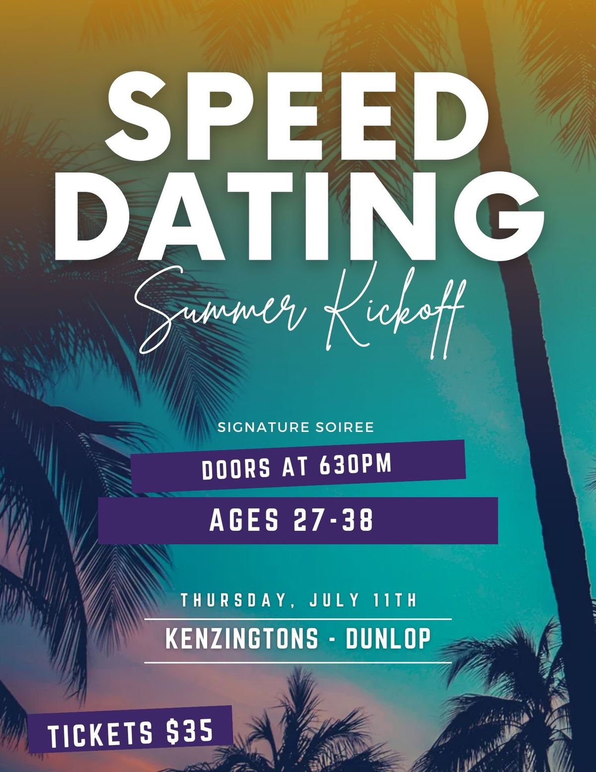 Summer Kickoff Speed Dating