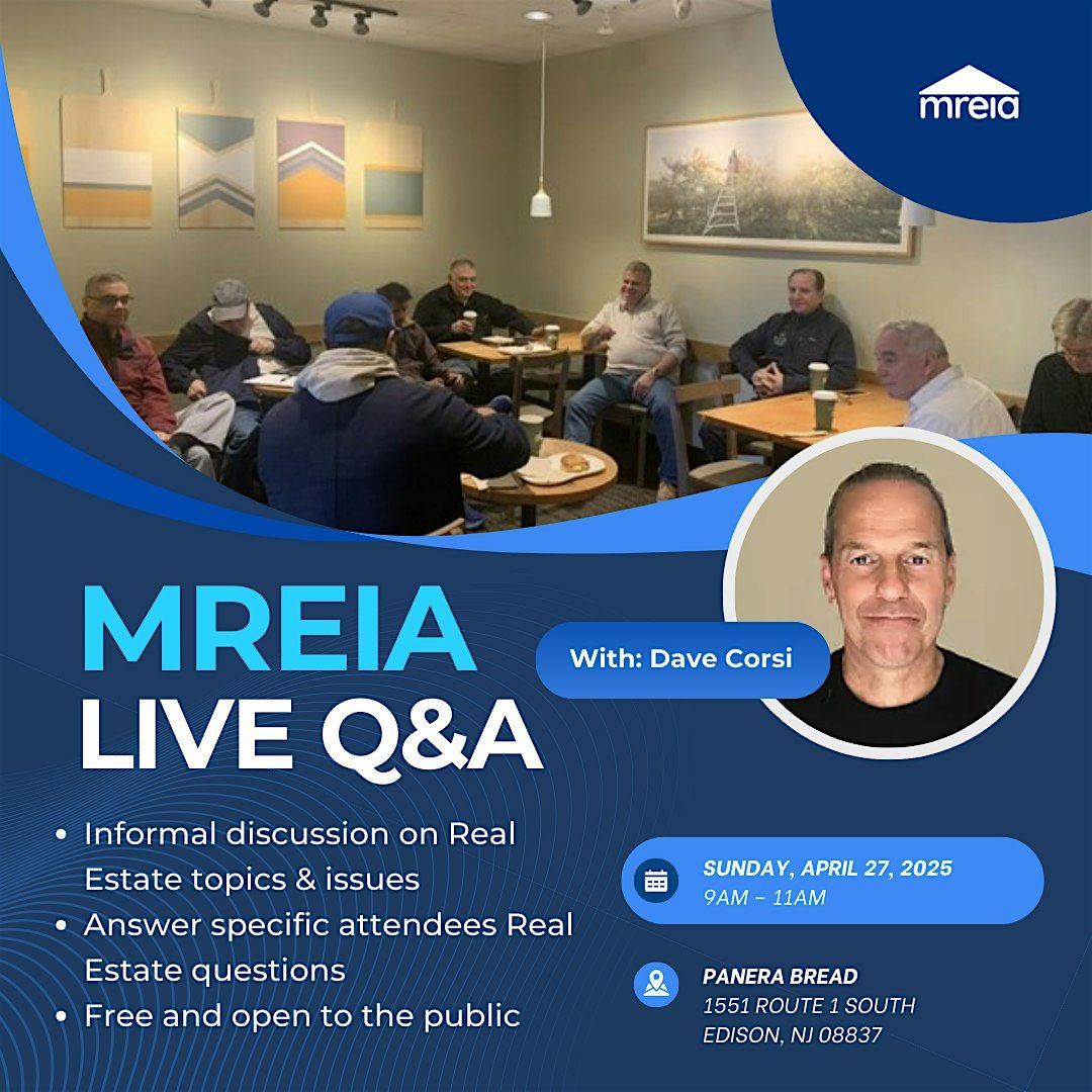 MREIA: Sunday Q&A at Panera