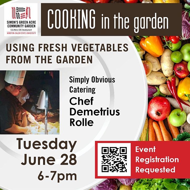 Cooking in the Garden, Simon's Community Gardens (behind the Enterprise