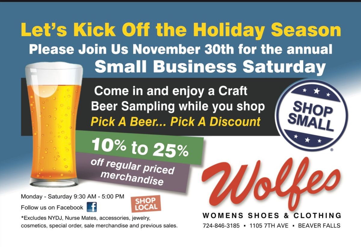 Small Business Saturday\/Craft Beer Sampling