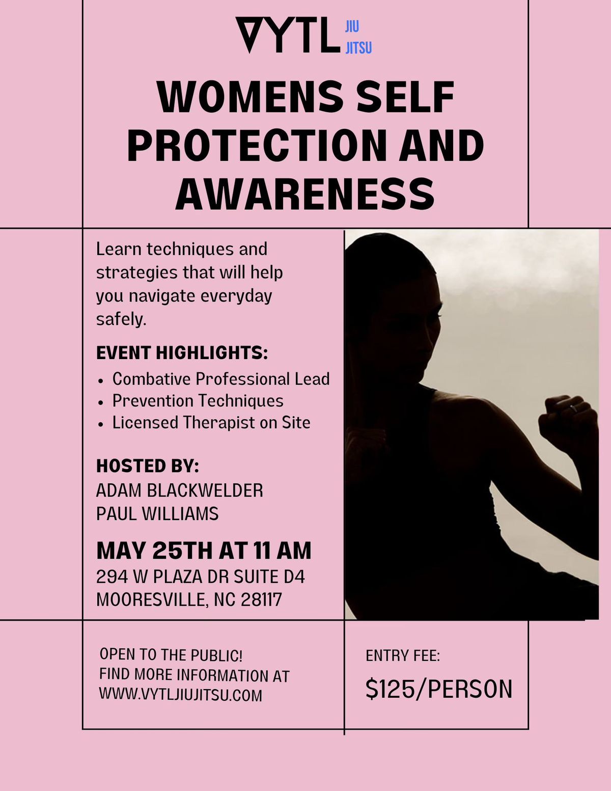 Women's Self Protection and Awareness Seminar