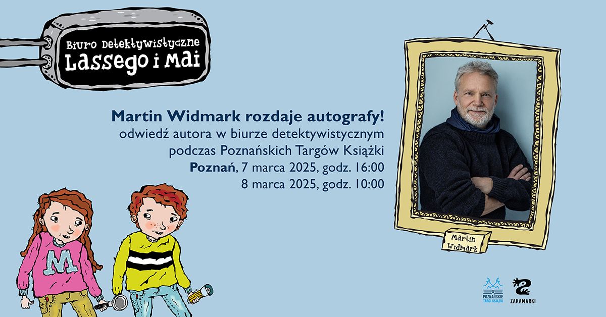 Martin Widmark rozdaje autografy