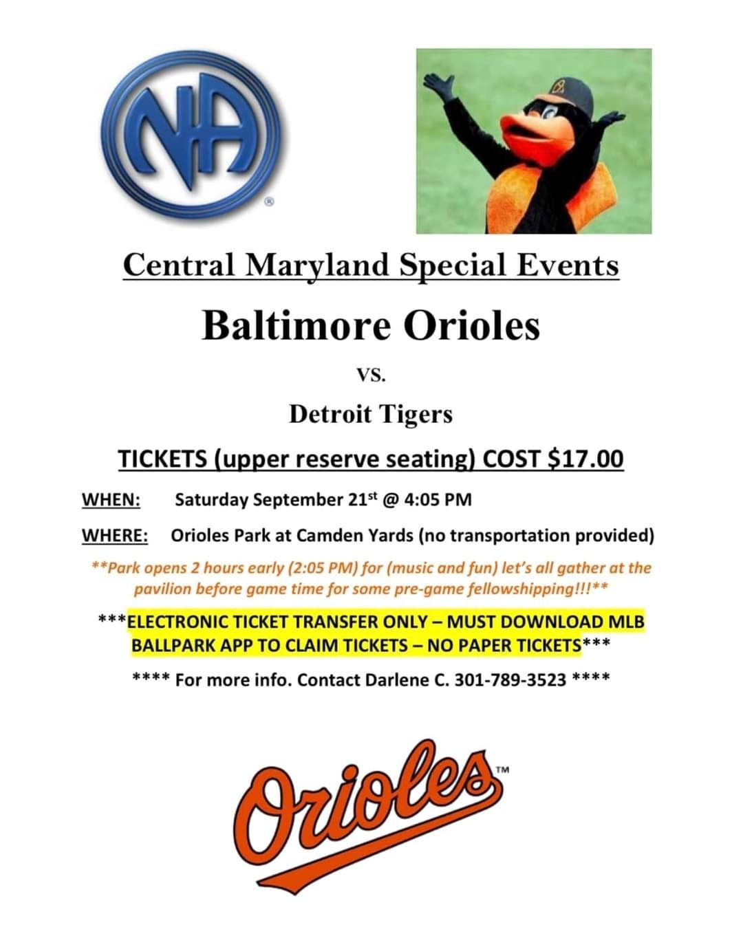 Detroit Tigers at Baltimore Orioles Tickets