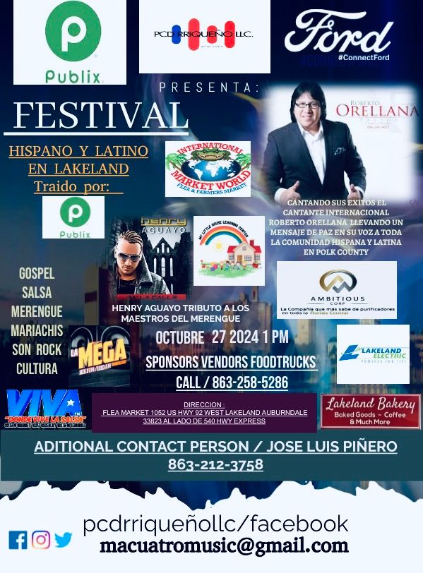 FESTIVAL HISPANO Y LATINO EN LAKELAND 2024 