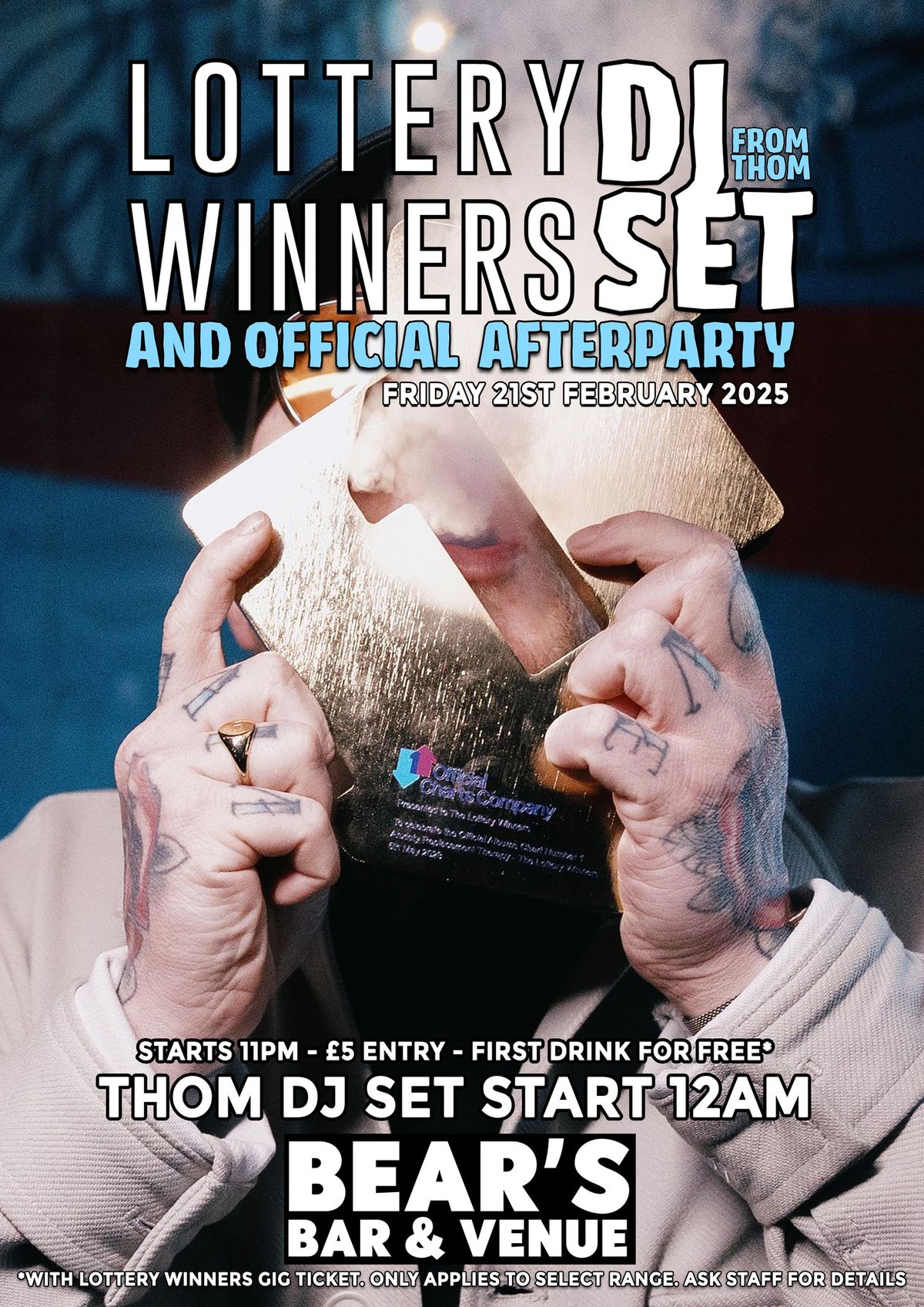 LOTTERY WINNERS OFFICIAL AFTERPARTY w\/Thom DJ Set