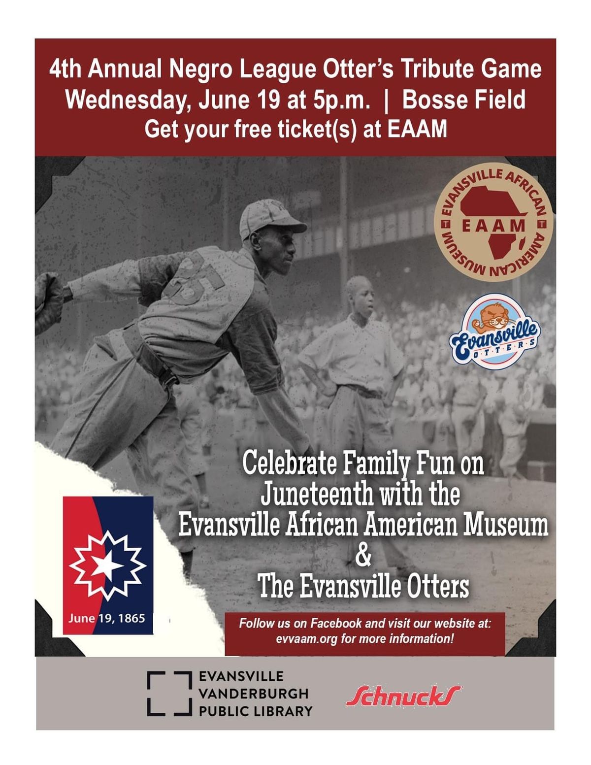 Supporting the Evansville African American Museum at the Otters