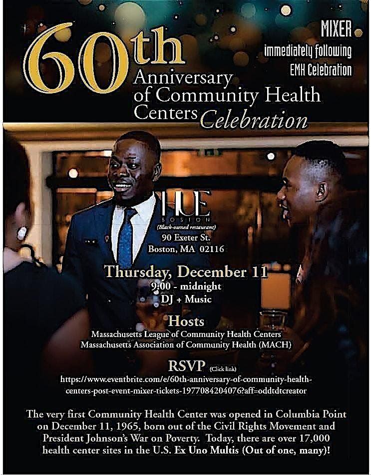 60th Anniversary of Community Health Centers Post Event Mixer