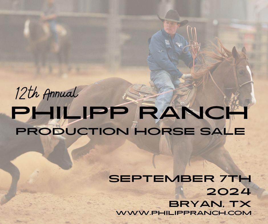 12th Annual Philipp Ranch Production Horse Sale