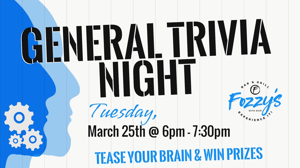 General Knowledge Themed Trivia