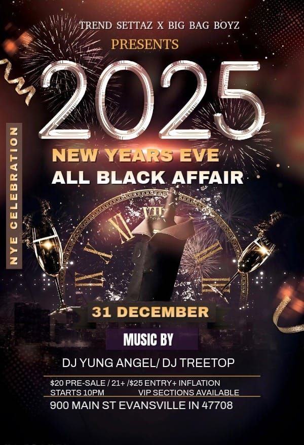 NYE ALL BLACK AFFAIR!