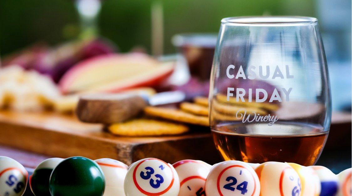 Music Bingo at Casual Friday's! \ud83c\udfb6\ud83c\udf77