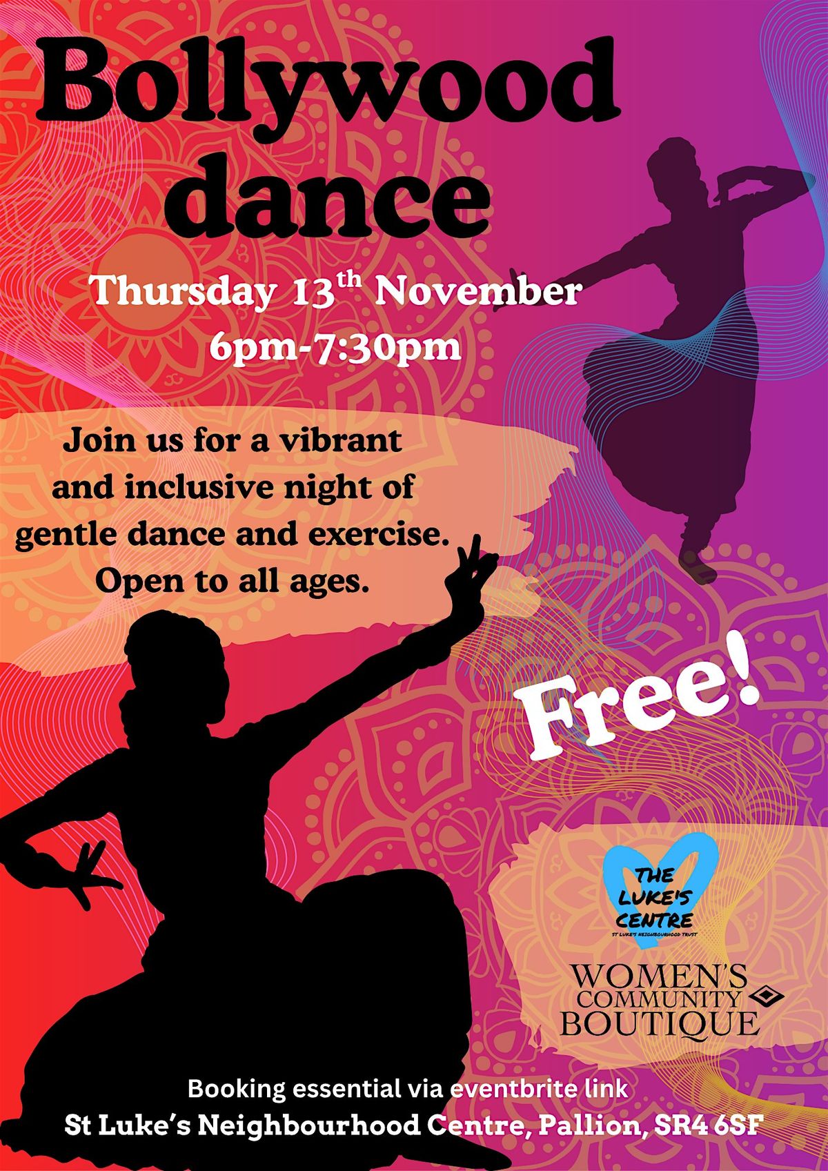 Bollywood dance! Free! (Donations welcome)