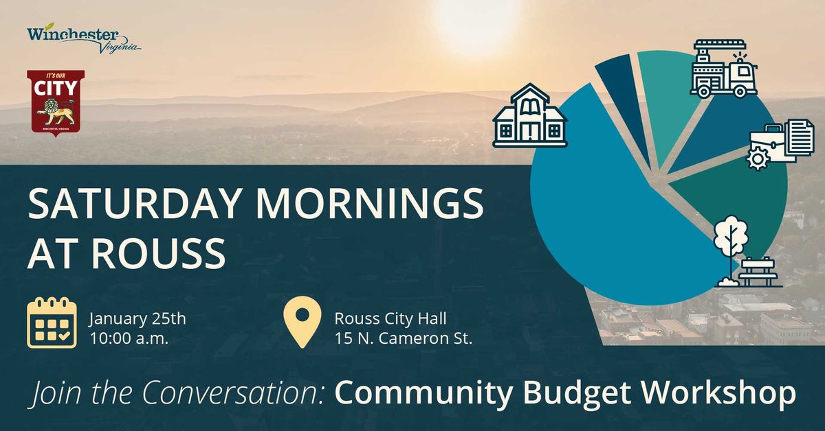 Community Budget Workshop - City of Winchester