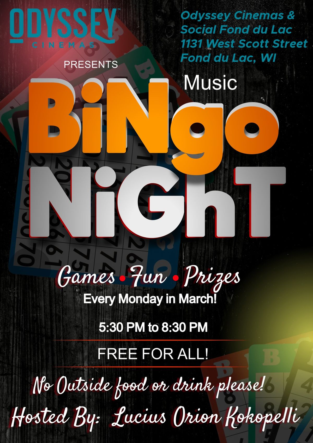 Free Music Bingo Night!