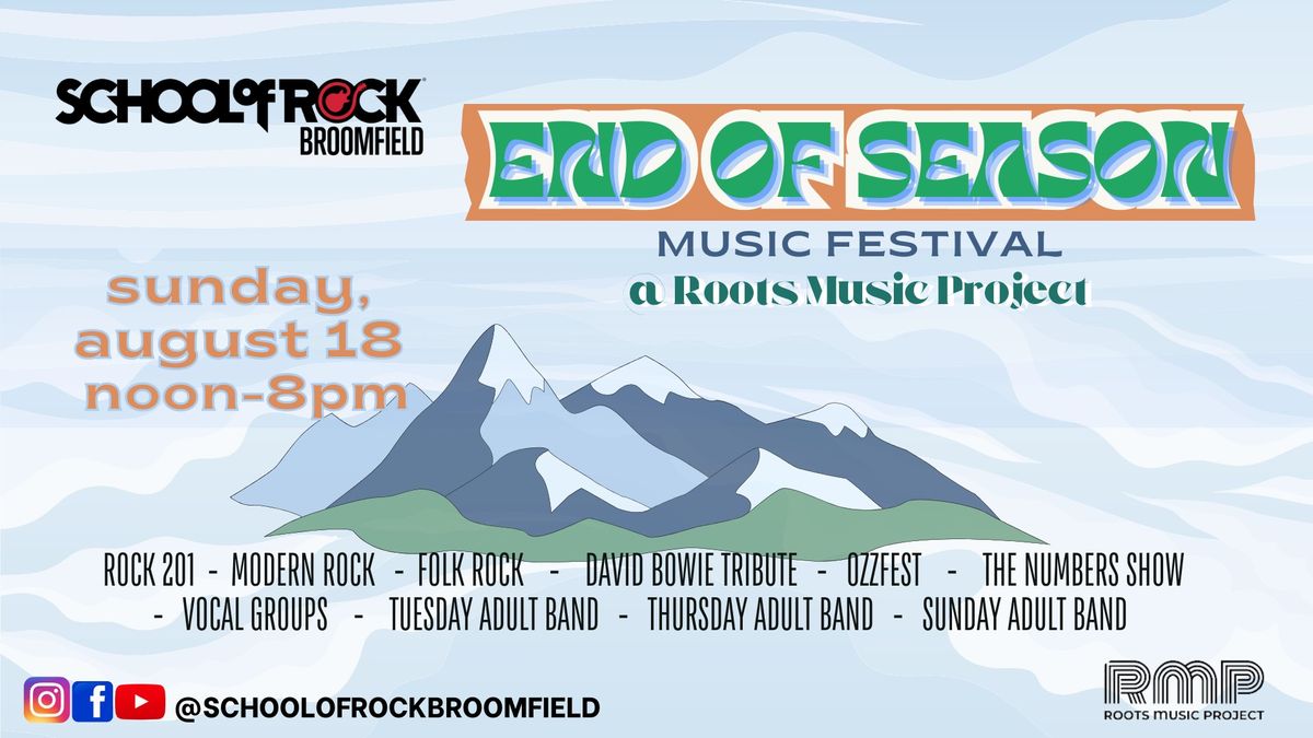 School of Rock Broomfield End of Season Music Festival