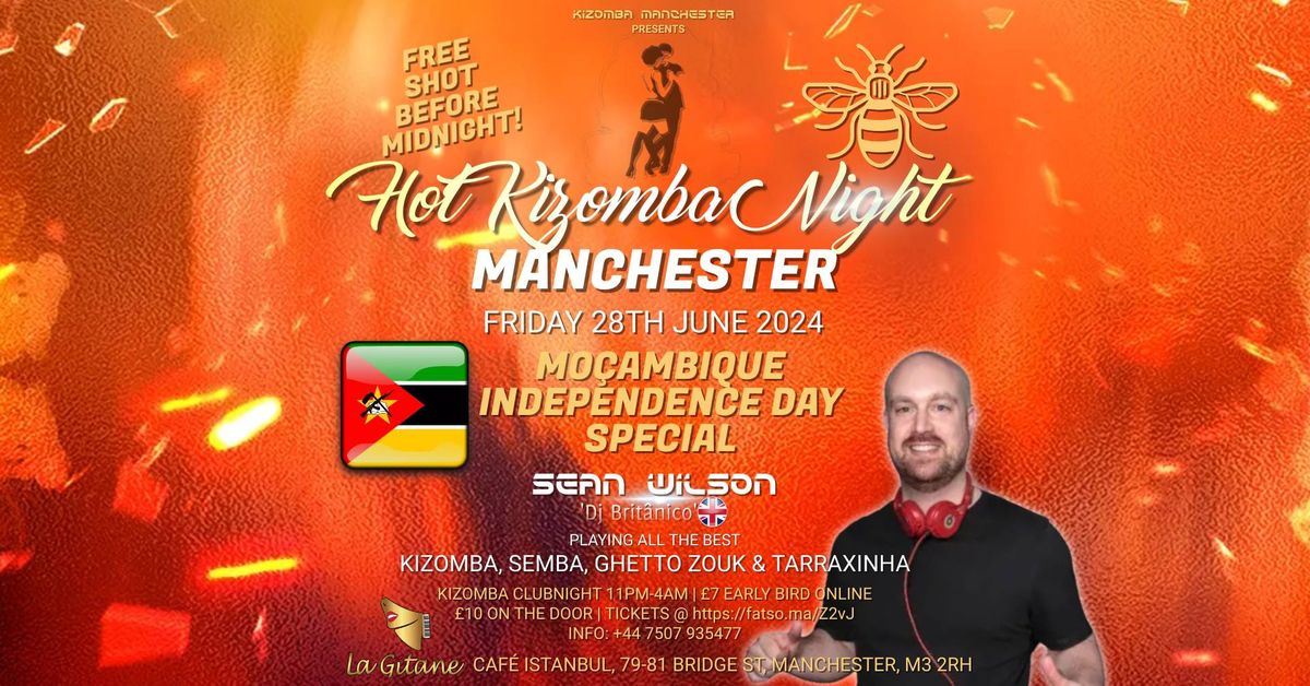 Hot Kizomba Night Celebrating Mozambique Independence Day with Sean Wilson at La G\u00edtane Manchester